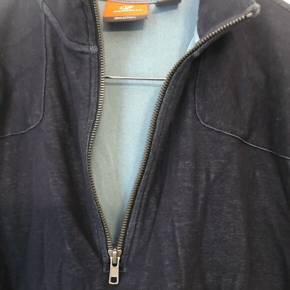 MERREL Selectwick 3/4 Zip Navy Sweater Medium - Picture 7 of 15